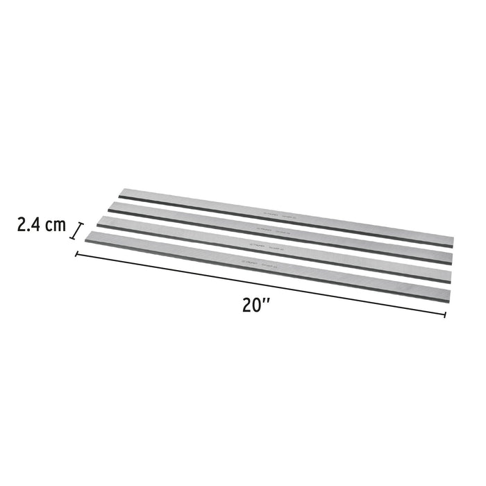 Caja con 4 cuchillas HSS para cepillo de piso CEP-20, Truper 16549 CU-CEP-20