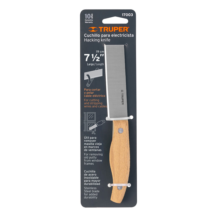 Cuchillo 7-1/2' para electricista, Truper 17003 CUEL-6