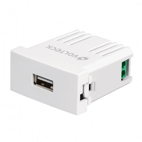 Cargador USB a la pared, 2.1A, línea Oslo, color blanco 46086 CUSB-OB