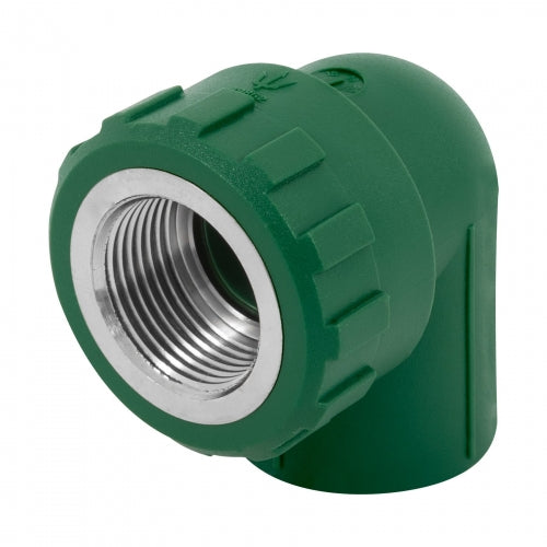 Codo 90° PPR, 3/4', rosca hembra con inserto metálico, Foset 49862 CV-502