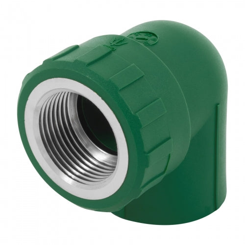 Codo 90° PPR, 1', rosca hembra con inserto metálico, Foset 49863 CV-503