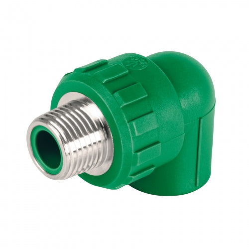 Codo 90° PPR, 1/2', rosca macho con inserto metálico, Foset 49855 CV-511
