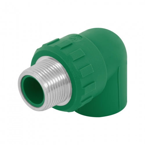 Codo 90° PPR, 3/4', rosca macho con inserto metálico, Foset 49856 CV-512