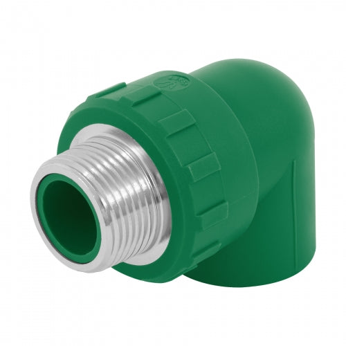 Codo 90° PPR, 1', rosca macho con inserto metálico, Foset 49857 CV-513