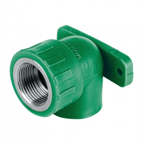 Codo oreja 90° PPR, 3/4', hembra con inserto metálico, Foset 45264 CV-582