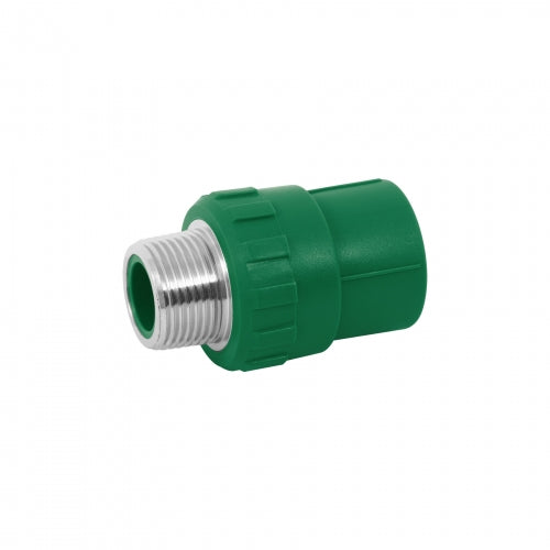 Adaptador PPR 1/2' macho con inserto metálico, Foset 49879 CV-611