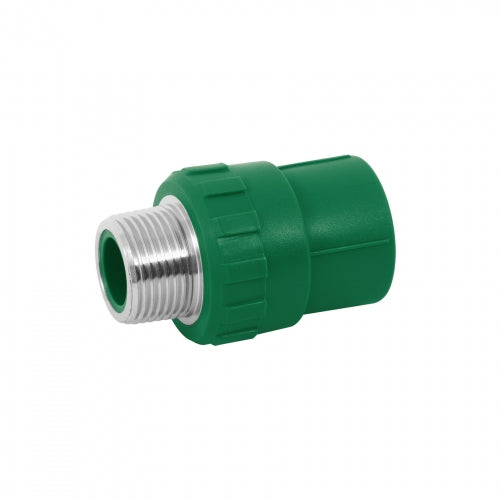 Adaptador PPR 3/4' macho con inserto metálico, Foset 49880 CV-612