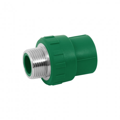 Adaptador PPR 1' macho con inserto metálico, Foset 49881 CV-613
