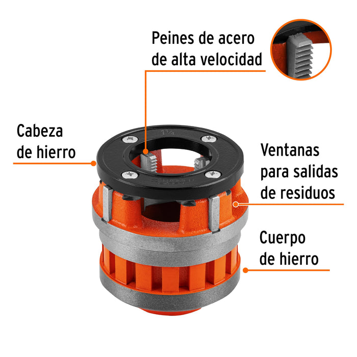 Dado de 1-1/4' para tarrajas T-852X, Truper Expert 14504
