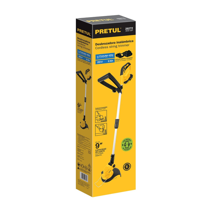 Desbrozadora inalámbrica, 20 V, Pretul 28272 DESI-20P