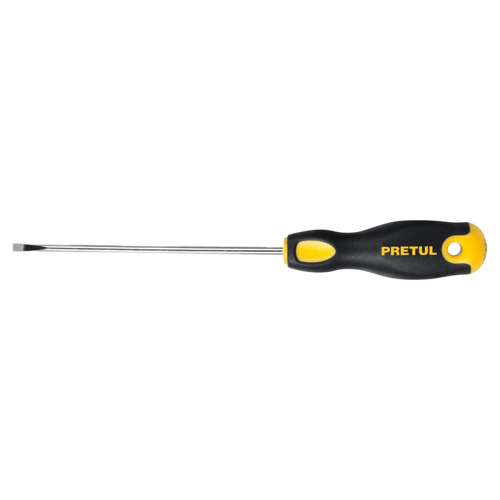 Desarmador cabinet 1/8 x 4' mango Comfort Grip, Pretul 21486