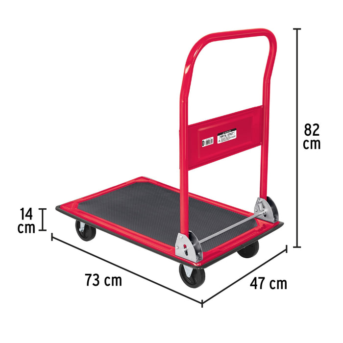 Carro de carga plegable tipo plataforma, 150 kg, Pretul 48595 DIA-150P