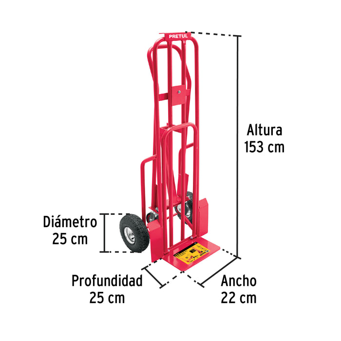 Diablo de carga convertible 3 en 1, 270Kg, Pretul 26079 DIA-270P3