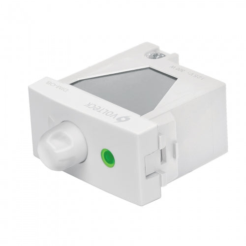 Dimmer giratorio, línea Oslo, color blanco, Volteck 48330 DIM-OB