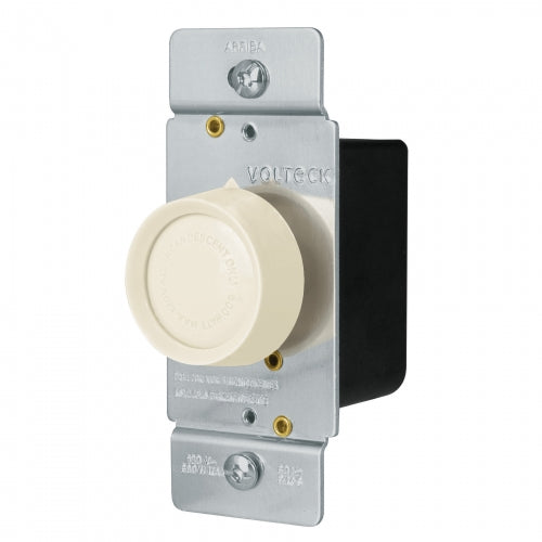 Atenuador de luz giratorio, Standard, marfil, Volteck 46302 DIM-S