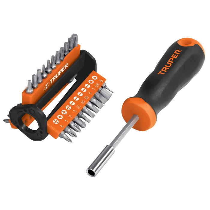 Desarmador multipunta con 33 puntas, Truper 13595 DMP-33