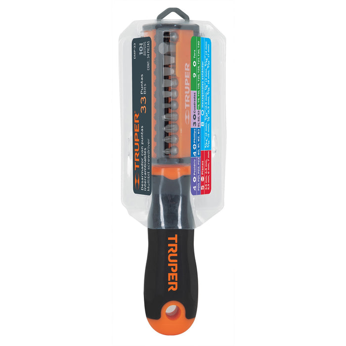 Desarmador multipunta con 33 puntas, Truper 13595 DMP-33