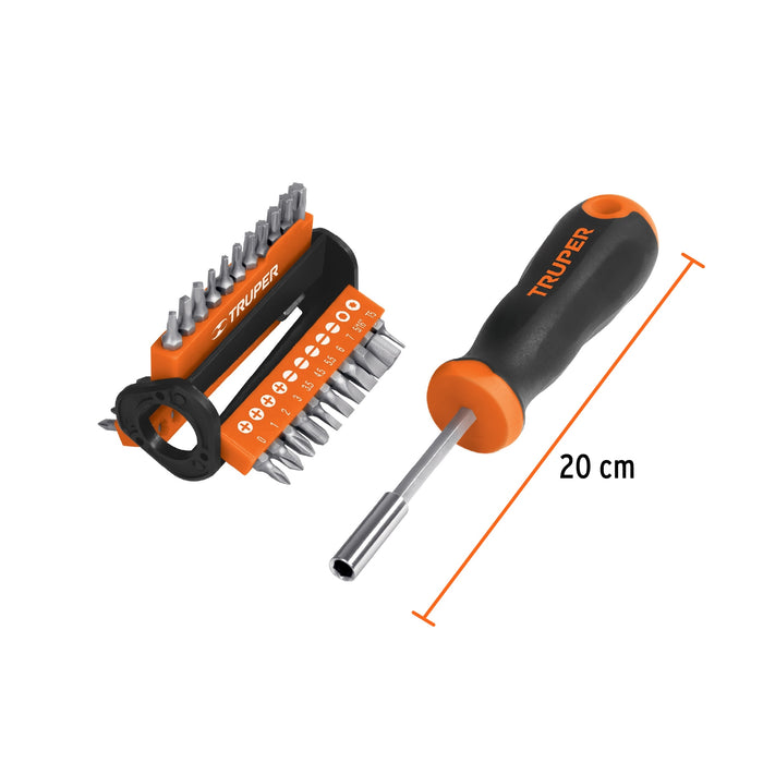 Desarmador multipunta con 33 puntas, Truper 13595 DMP-33