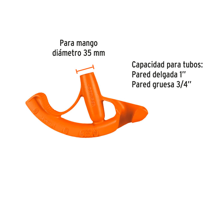 Doblador de tubo conduit 1', Truper 12847 DOTU-75100