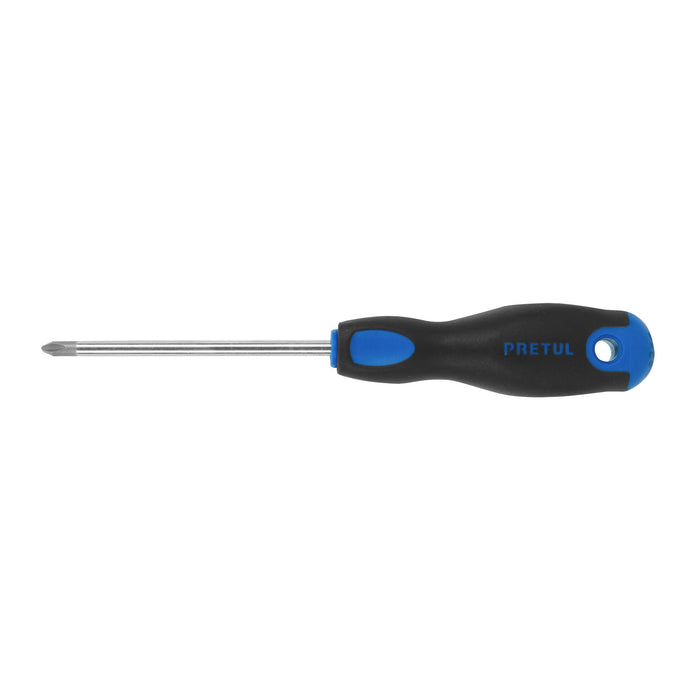 Desarmador de cruz 1/4' x 4' mango Comfort Grip, Pretul 21496