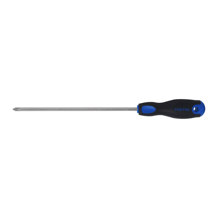 Desarmador de cruz 1/4' x 8' mango Comfort Grip, Pretul 21497
