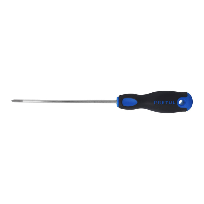 Desarmador de cruz 1/8' x 6' mango Comfort Grip, Pretul 28083