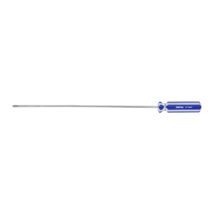 Desarmador de cruz 1/8' x 8' mango de PVC, Pretul 28078