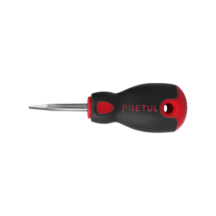 Desarmador plano 1/4' x 1-1/2'mango Comfort Grip, Pretul 21483