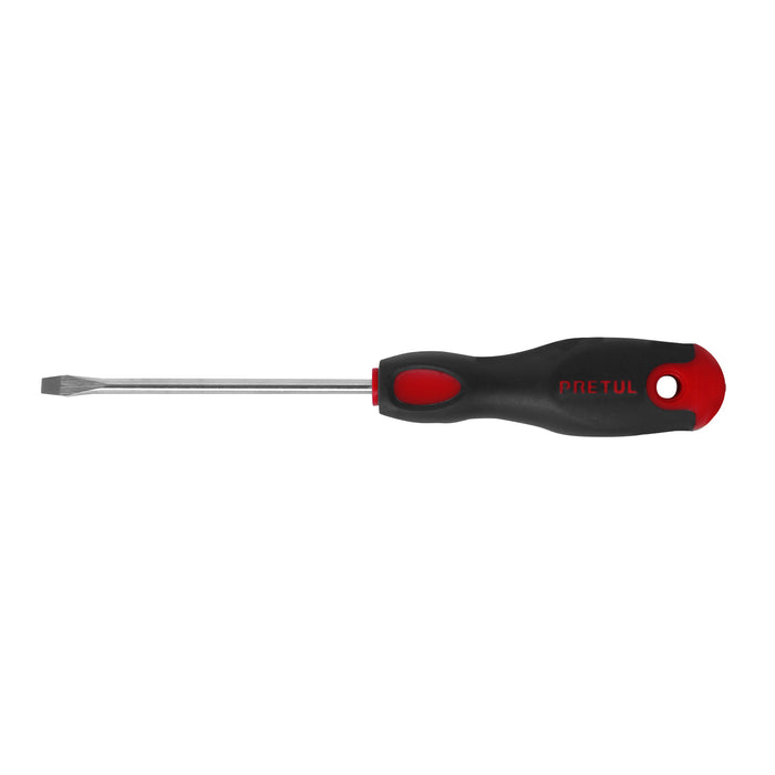 Desarmador plano 3/16 x 4' mango Comfort Grip, Pretul 21480