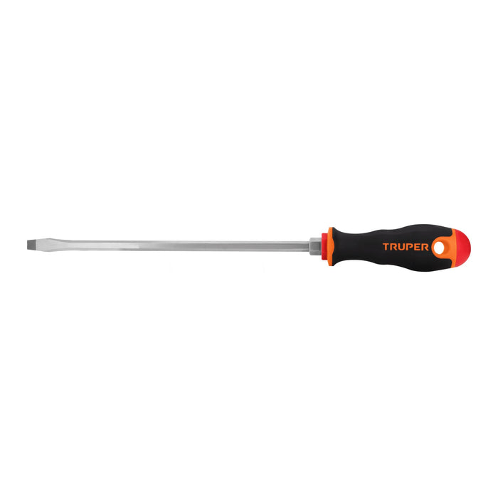 Desarmador plano 5/16' x 10' mango Comfort Grip, Truper Código: 18546