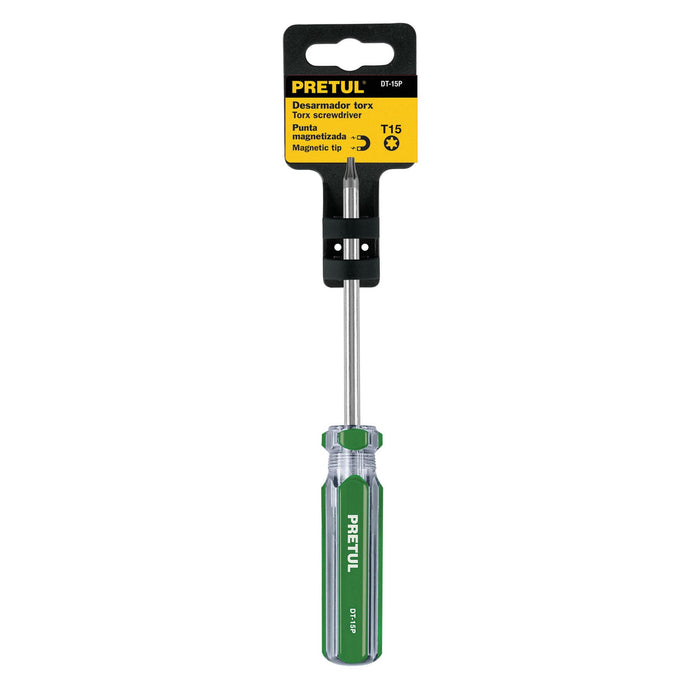 Desarmador punta Torx T 15 mango de PVC, Pretul 29983 DT-15P