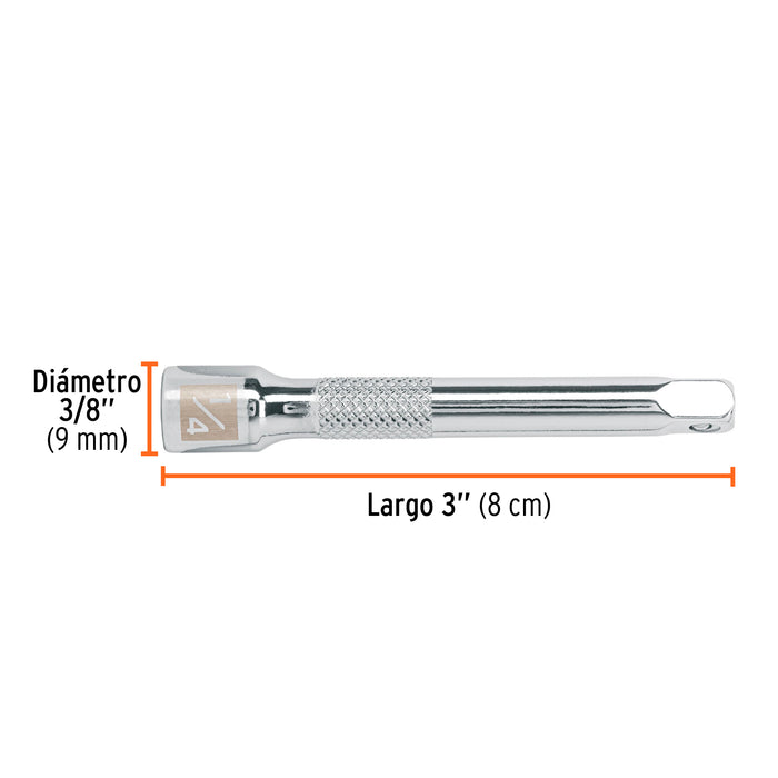 Extensión de 3' para matraca, cuadro 1/4', Truper 13218 E-4760