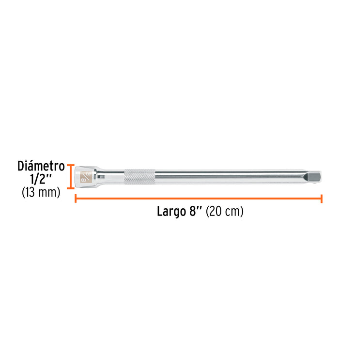 Extensión de 8' para matraca, cuadro 3/8', Truper 13665 E-5261