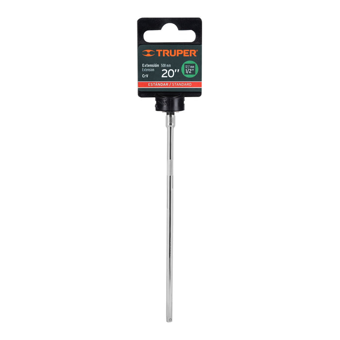 Extensión cuadro 1/2' para matraca, largo 20', Truper 13919 E-5465