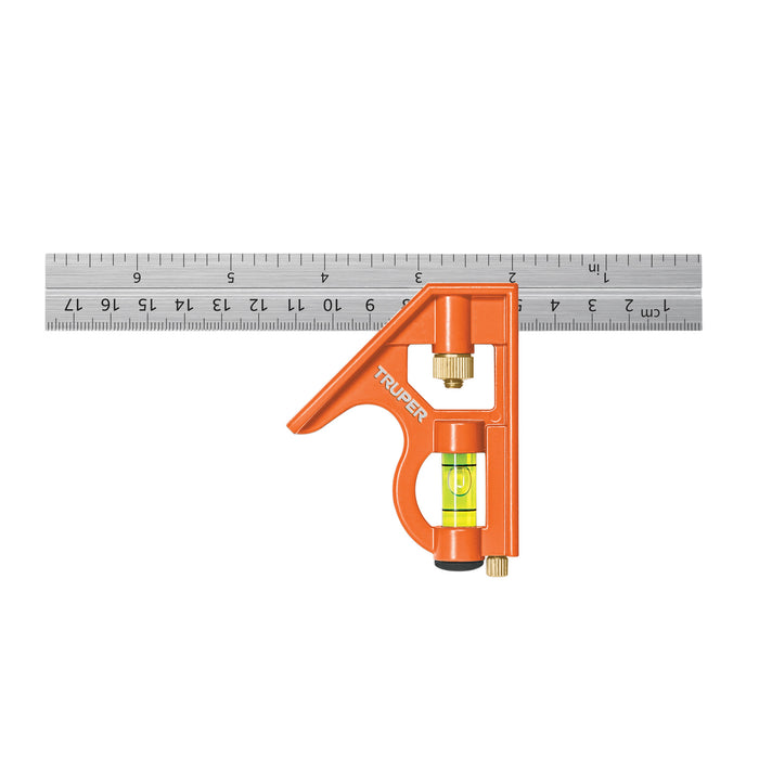 Escuadra 7' de combinación con punzón para marcar, Truper 14369 ECT-6