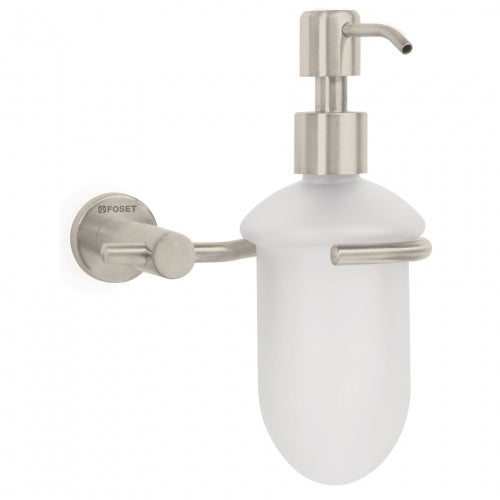 Dispensador de jabón a pared en acabado satín, Foset Element 49666 ELA-75N