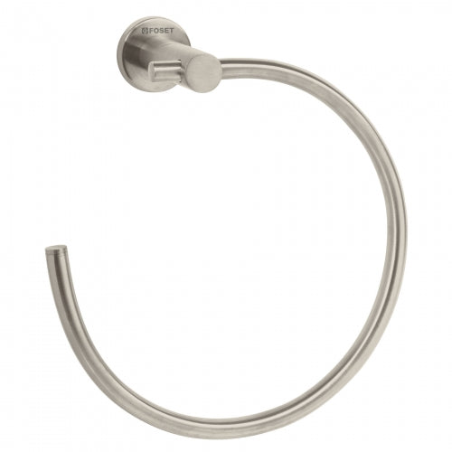 Toallero metálico de argolla acabado satín, Foset Element 49676 ELA-77N
