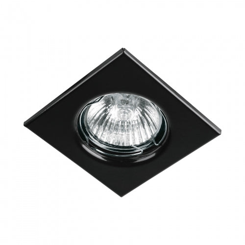 Luminario cuadrado negro spot fijo, lámpara no incluida 45567 EMP-111S