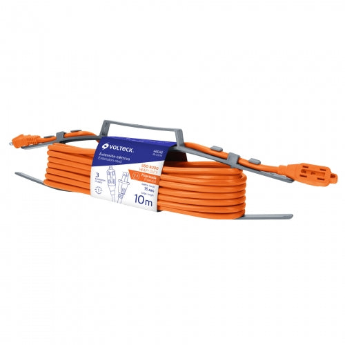 Extensión eléctrica de uso rudo 10 m 2x16 AWG, Volteck 48046 ER-10X16