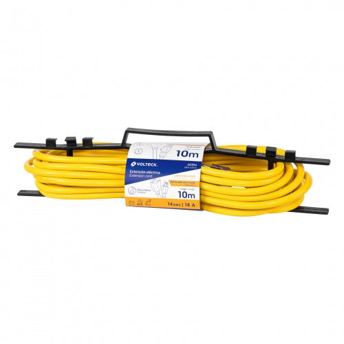 Extensión reforzada aterrizada 10 m calibre 14, Volteck 40194 ERA-10X14