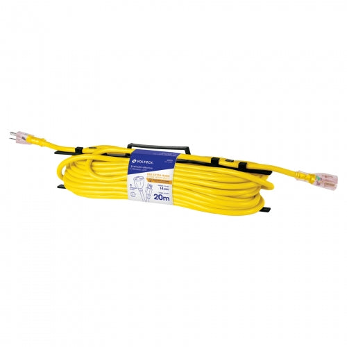 Extensión reforzada aterrizada 20 m calibre 14, Volteck 40195 ERA-20X14