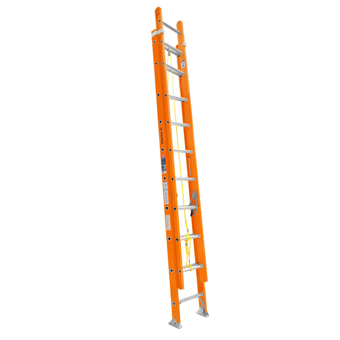 Escalera de extensión, tipo II, 20 peldaños, fibra de vidrio 100228 ESE-220FV