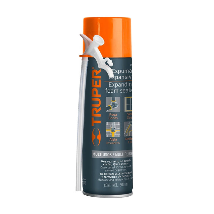 Espuma expansiva de 300 ml, Truper 10919 ESEX-300