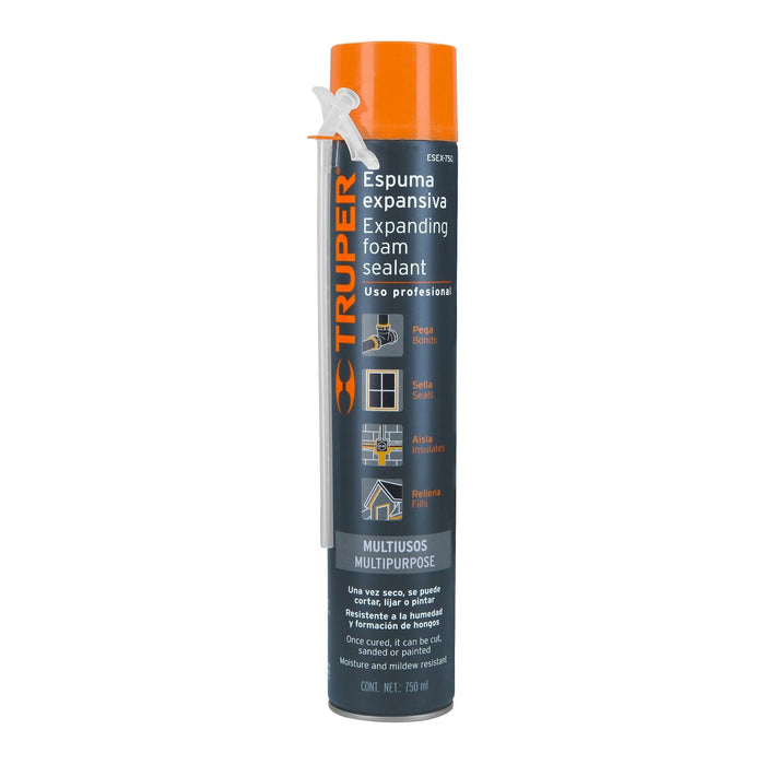 Espuma expansiva de 750 ml, Truper 15305 ESEX-750