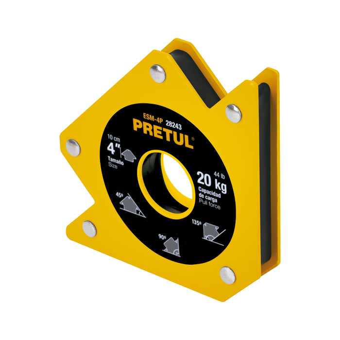 Escuadra magnética 4' para soldar, capacidad 20 kg, Pretul 28243 ESM-4P