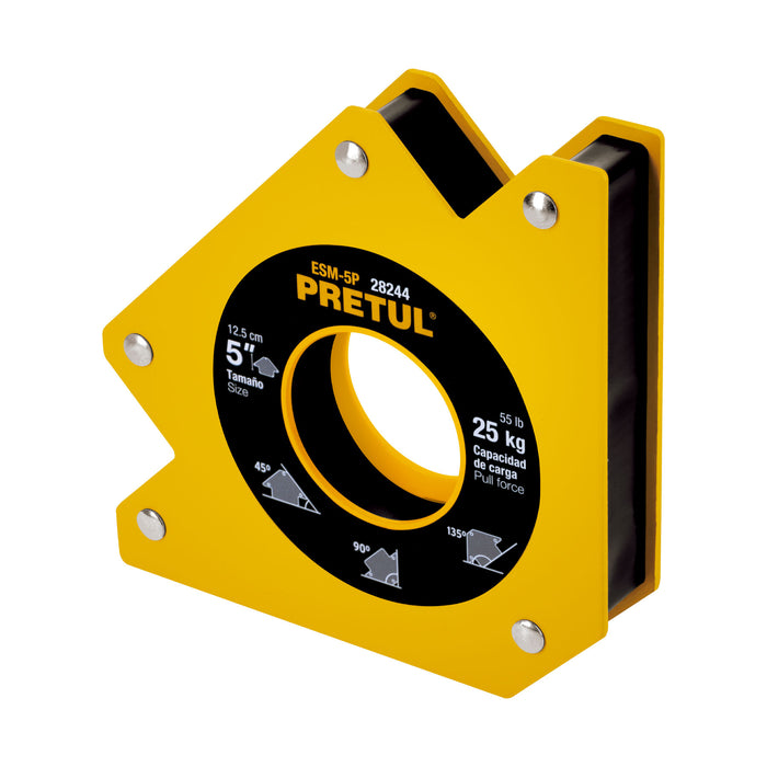 Escuadra magnética 5' para soldar, capacidad 25 kg, Pretul 28244 ESM-5P