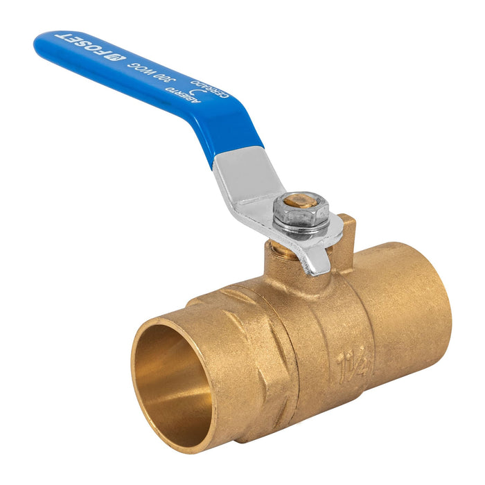Válvula de esfera de latón, soldable 1-1/4', Foset 49009