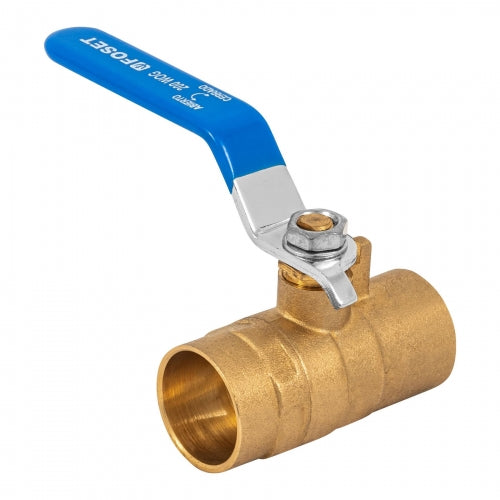 Válvula de esfera de latón, soldable 1', Foset 49008 ESSO-1