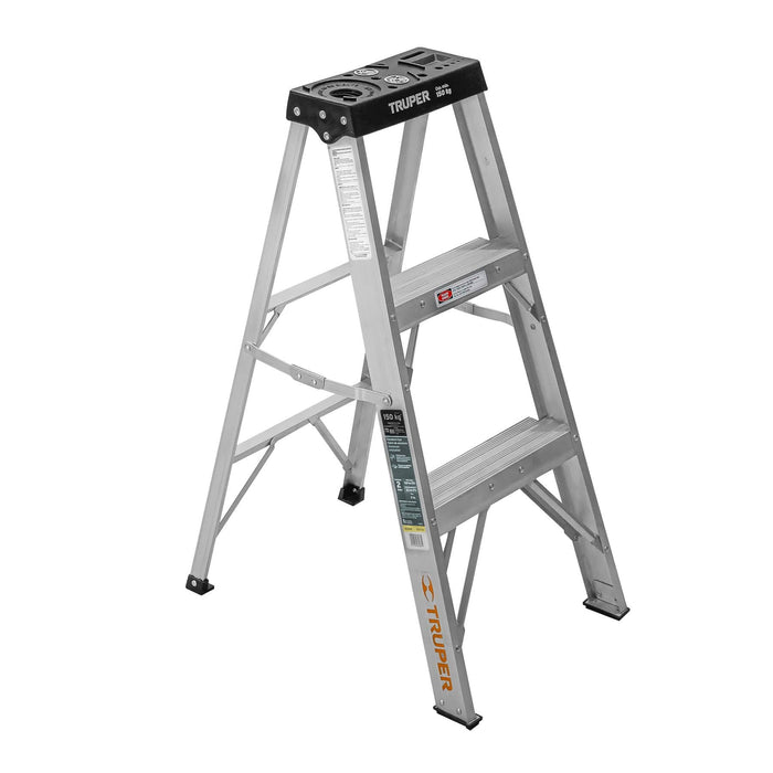 Escalera de tijera tipo III 2 escalones, Truper 16740 EST-32