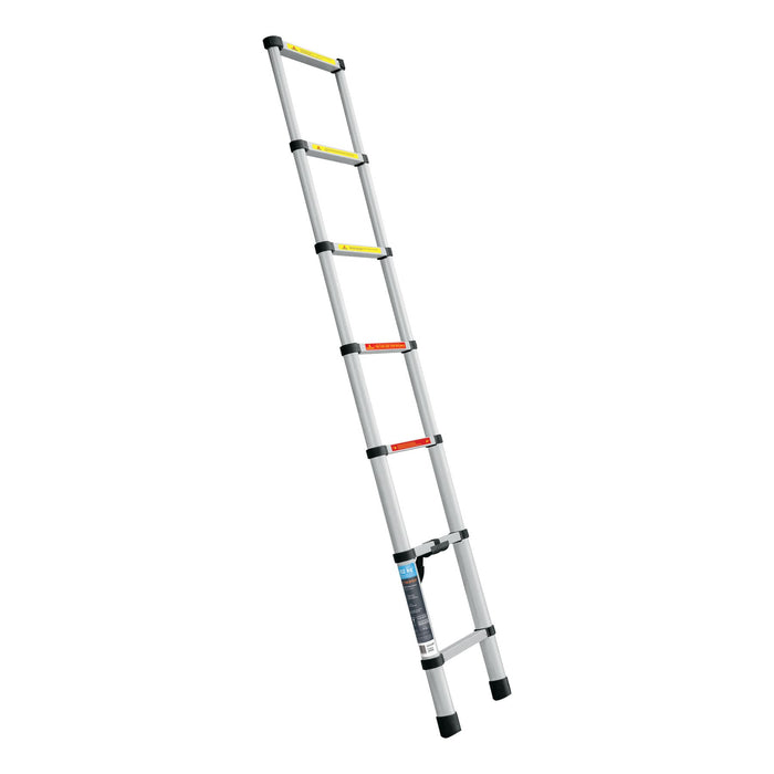 Escalera telescópica, 7 peldaños, tipo II, capacidad 102kg 101903 ESTE-207
